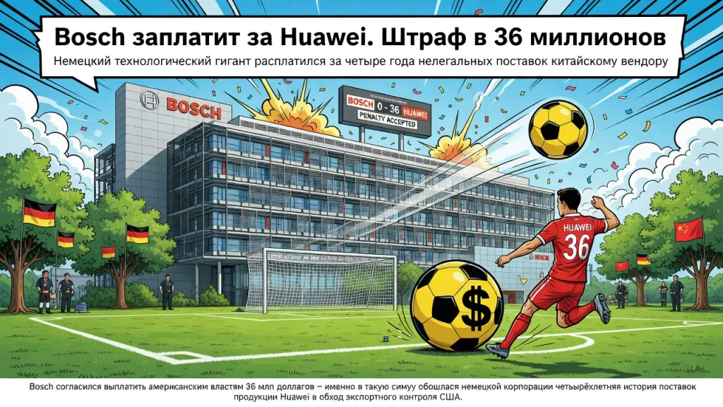 Bosch заплатит за Huawei. Штраф в 36 миллионов